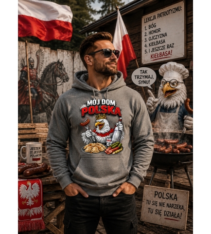 BLUZA Z KAPTUREM PATRIOTYCZNI Mój Dom Polska